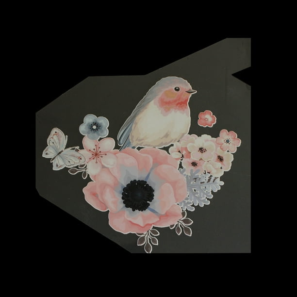 1X Flower Bird Patches For Clothes Iron-On Transfers Easy Print Diy Applique IH 1X Flower Bird Patches For Clothes Iron-On Transfers Easy Print Diy Applique IH
